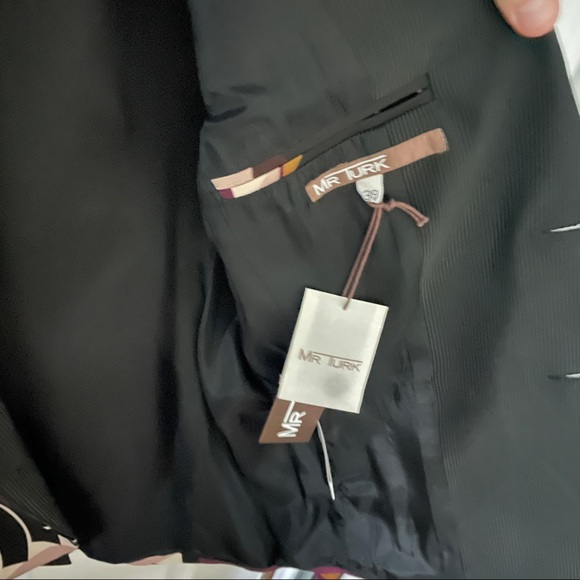 Mr Turk Patterned Suit Jacket. - Picture 3 of 4